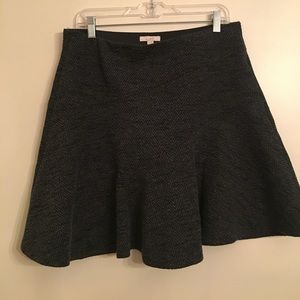 Loft Herringbone Floppy Skirt